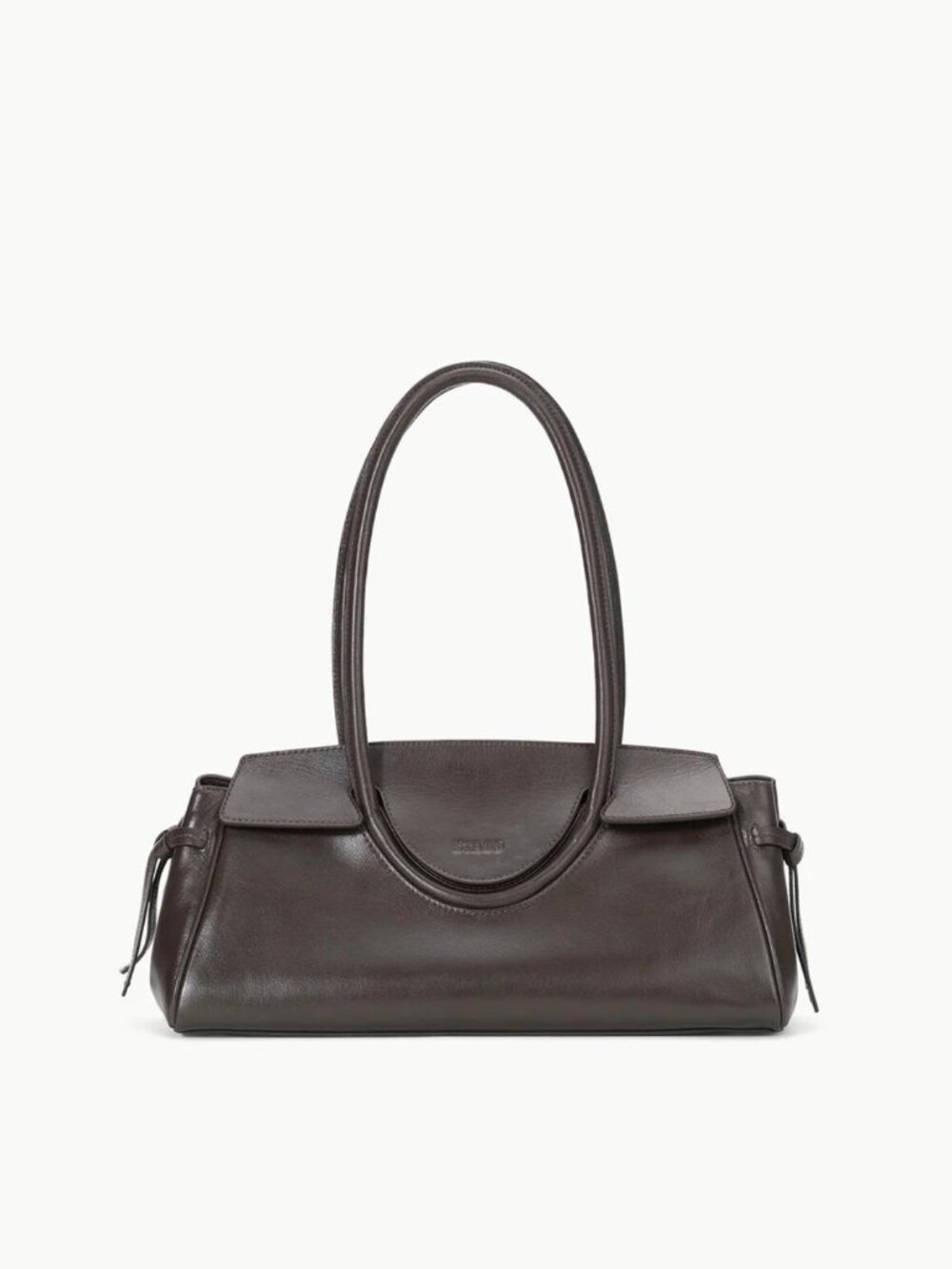 STAUD Maude Shoulder Bag – Espresso Brown Leather Handbag - Picture 2 of 10